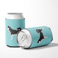 thumbnail image 5 of Carolines Treasures BB3780CC Siberian Husky Checkerboard Blue Can or Bottle Hugger, 5 of 5