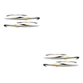 thumbnail image 4 of Becaristey Easy To Attach Car Accessory Cool Style And Personalized Fashionable Decorative Black and Gold 2Set, 4 of 6