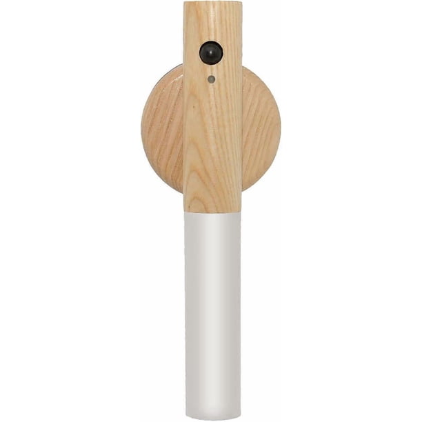 Motion Sensor Night Light, Motion Activated Night Light,Wall Lights Battery Operated,Rechargeable Wall Lights,Wireless Wall Light(White Ash Wood 1PC)