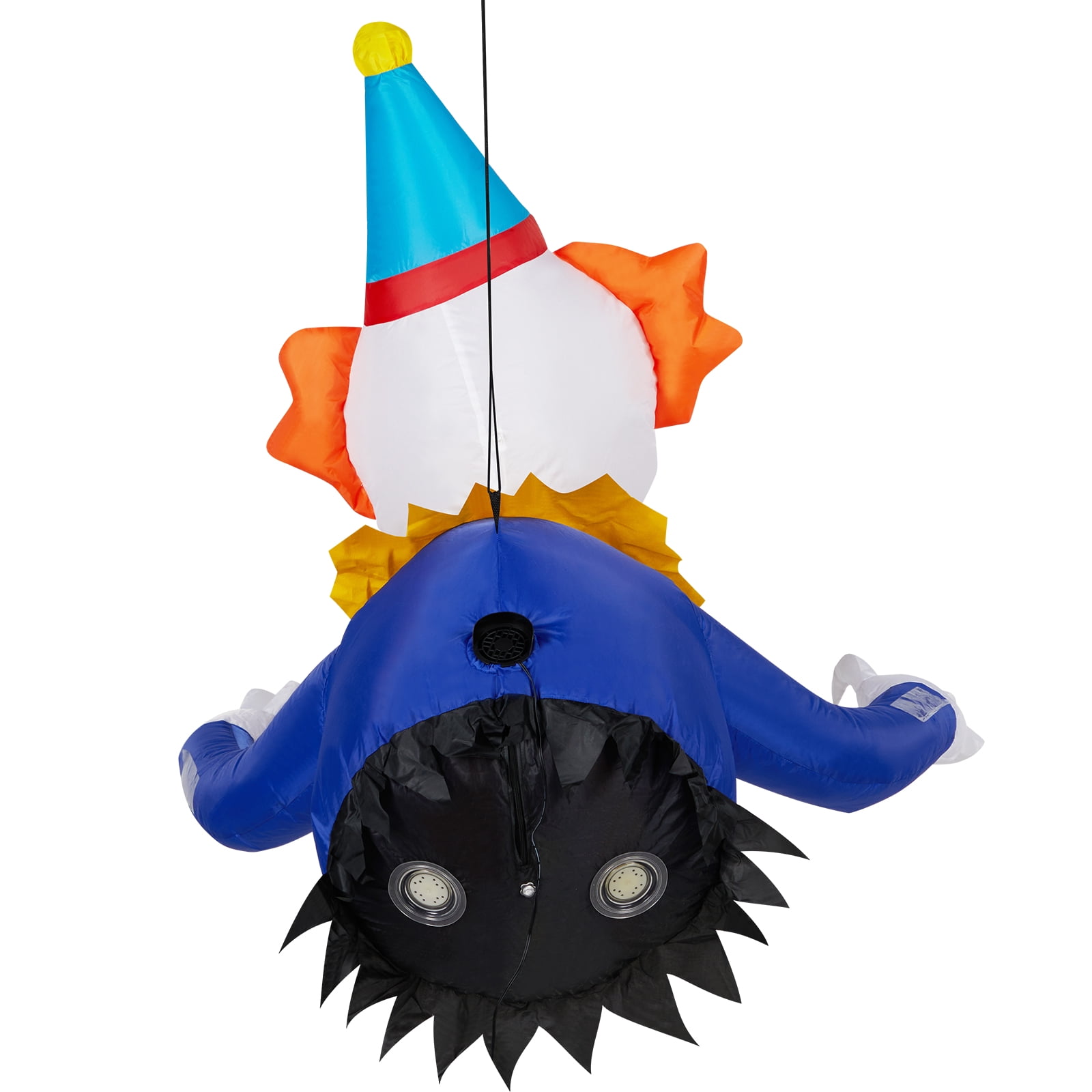 3.3FT Halloween Inflatable Clown Broke Out from Window with LED Lights