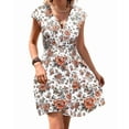 thumbnail image 3 of Women Wrap Dress Summer V Neck Cover Ups Dresses Casual Sundress Color XXL, 3 of 9