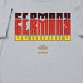 thumbnail image 2 of Umbro Men's Germany Stacked Soccer T Shirt (Grey Heather, S-XXXL), 2 of 4