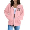 thumbnail image 5 of WENWU Womens Hoodie Long Sleeve Women Hoodies Pullover Cute Hoodies Pink Hoodies for Women Cute Winter Outfits for Women Streetwear, 5 of 7