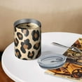 thumbnail image 3 of 12oz Coffee Tumblers Classic Leopard Print Stainless Steel Vacuum Insulated Travel Tumbler Coffee Cups Mug with Lid and Straw with Cleaning Brush for Cold & Hot Drinks, 3 of 5