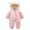 Pink, variant on Yammkia Baby Snow Suit Cute Baby Boys Snowsuit New Born Baby Girls Winter Coat Toddler Clothes 6 9 Months (Navy,6-9 Months)
