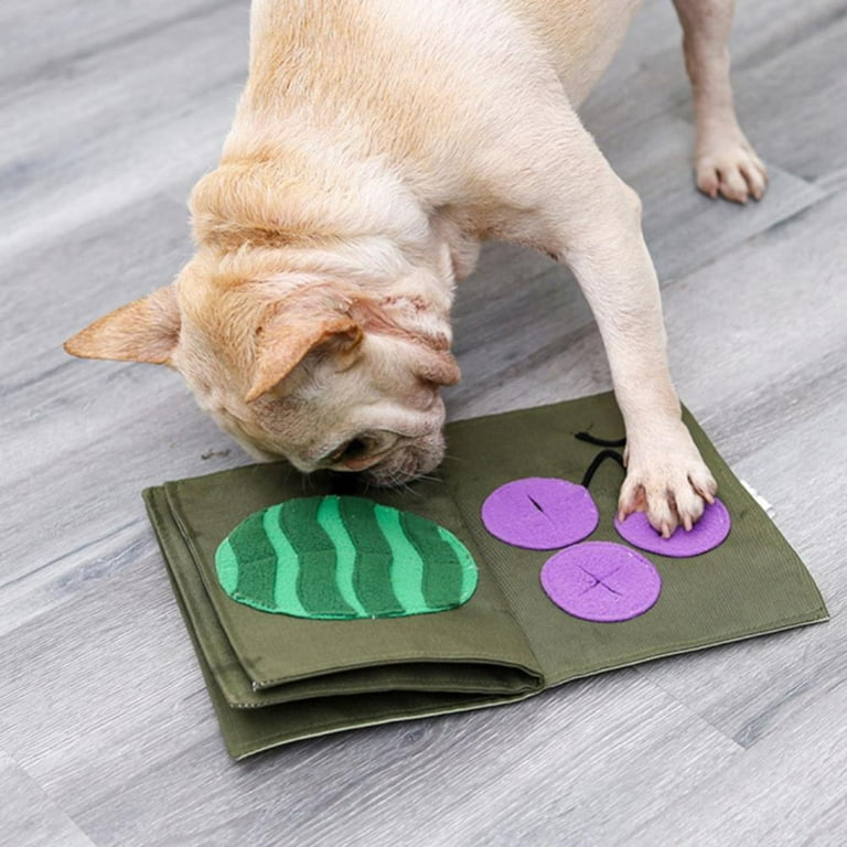 Dog Snuffle Mat, Dog Feeding Mat Small/Large Dog Training Pad Pet Nose Work Blanket Non Slip Pet Activity Mat for Foraging Skill, Size: 1 PC, Bronze