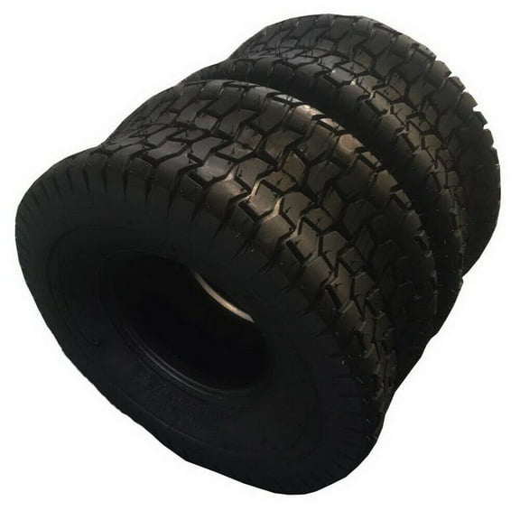 Set of 2 15x6.00-6 Lawn & Garden Mower Tractor Turf Tires 2 Ply 15x6-6 15 6 6