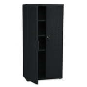 Iceberg 92551 OfficeWorks Resin Storage Cabinet, 33.00" x 18.00" x 66.00", Black