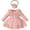 A# Pink, variant on ENFLASH Baby Girl Spring Fall Clothes Cute Newborn Girls Dress Long Sleeve One Piece Romper with Tulle Skirt+ Headband 2pcs Set 0-18 Months
