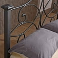 thumbnail image 3 of Hodedah HI824 Q BLACK-SILVER Q Queen Metal Bed-Black-Silver, 3 of 5