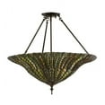 thumbnail image 4 of Meyda Tiffany 149761 Tiffany Lotus Leaf Semi-Flush Mount, 24" Width, 4 of 5