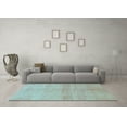 thumbnail image 3 of Ahgly Company Indoor Rectangle Abstract Light Blue Modern Area Rugs, 7' x 10', 3 of 4
