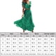 thumbnail image 2 of Falda Larga Superior Casual Traje de falda de 2 piezas con mangas con volantes Traje de diario para damas con cuello en V profundo (Verde XL) Cgtredaw para Mujer Verde T L, 2 of 6