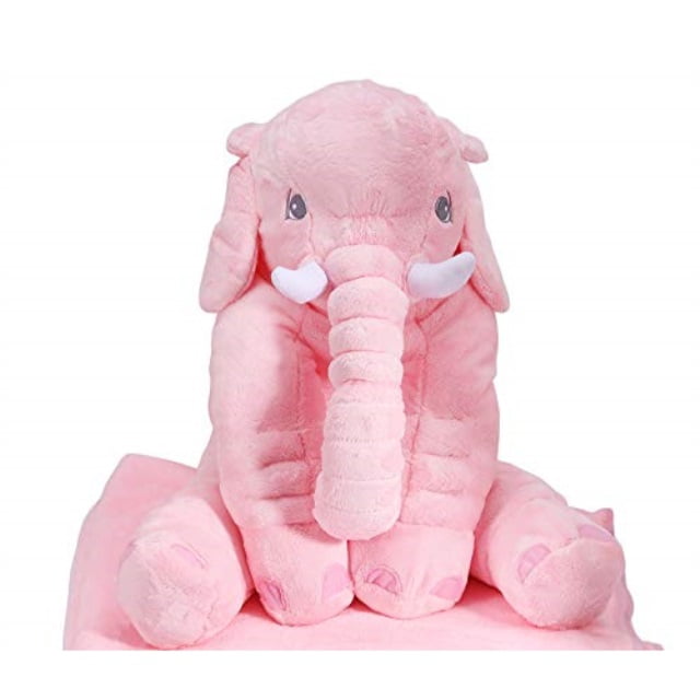 big pink stuffed elephant