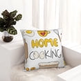 thumbnail image 6 of Honeii Home Cooking Print Throw Pillow, Square Decorative Pillow Forms Soft Fluffy Plump Pillow Decorative Pillow Inserts,Couch Pillows-26"x26", 6 of 7