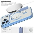 thumbnail image 2 of Allytechgroup Magnetic Wallet Case for Apple iPhone 17 Pro, RFID Blocking PU Leather Clear Back Cover Compatible with Magsafe Wireless Charging Anti-Scratch Case for iPhone 17 Pro,Blue, 2 of 8