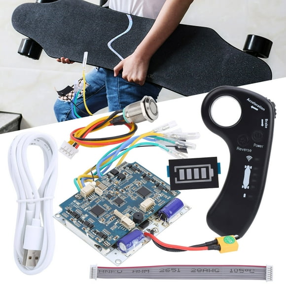 Motor Control Panel ESC, Low Voltage Alarm Function Scooter Controller Set, Two-Way Communication Low Speed for Scooters Unicycles