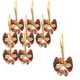 thumbnail image 2 of Adornos navideños, mini cascabeles navideños, lazos para decoración de cajas de regalo, guirnaldas, accesorios navideños DIY, lazos colgantes, nueve paquetes de adornos de poliéster., 2 of 6