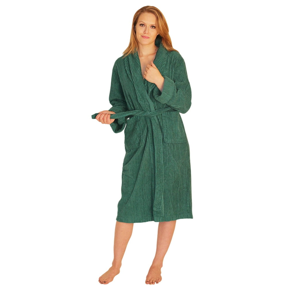 NDK New York Chenille Robe MidCalf Length Wide Ribbed