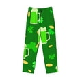 thumbnail image 4 of Easygdp St Patrick's Day2 Men's Pajama Pant, Sleep Elastic Waistband Lounge Pants - XX-Large, 4 of 9