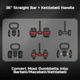 thumbnail image 5 of FitRx X-Bell System Dumbbells to Barbell Converter, Dumbbell to Curl Bar, Macebell and Kettlebell Handle, 5 of 12