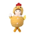 thumbnail image 2 of Anhility Mini Easter Chicks, Pink Baby Chicks Toy Plush Chicks Figurines Hanging Decorations for Easter Birthday Wedding Party Table Centerpieces DIY Garden, 5.51"x3.14", White, 2 of 6