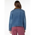 thumbnail image 5 of Celebrity Pink Women's and Women's Plus Boxy Barn Jacket, Sizes XS-4X, 5 of 8