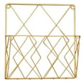 thumbnail image 1 of SHISUYAN Wall-Mounted Books Storage Rack Magazine Holder Books Organizer Iron Book Supporter Golden, 1 of 7