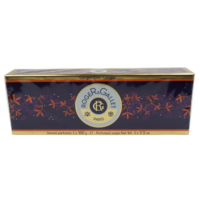 Roget & Gallet Ginger Gentle Perfumed Bar Soaps 3 x 3.5 oz
