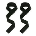 thumbnail image 4 of 1 Pair Weight Lifting Straps Gym Wrist Wraps Lifting Straps Strength Training Weightlifting Wrist Straps for Dumbbell Bodybuilding Deadlifts Black, 4 of 10