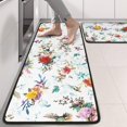 thumbnail image 2 of Kitchen Rugs Sets Of 2,Pioneer Flower Floral Print Pattern Anti Fatigue Kitchen Mat Rugs Non Slip Washable,Decorative Kitchen Floor Mats for Kitchen,Sink,Laundry,17"x47"+17"x47", 2 of 5