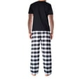 thumbnail image 3 of SLEEPHERO Men's Sleep Short Sleeve Flannel Pajama Pant Set, 3 of 3