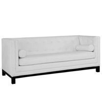 Modway Imperial Bonded Leather Sofa in White