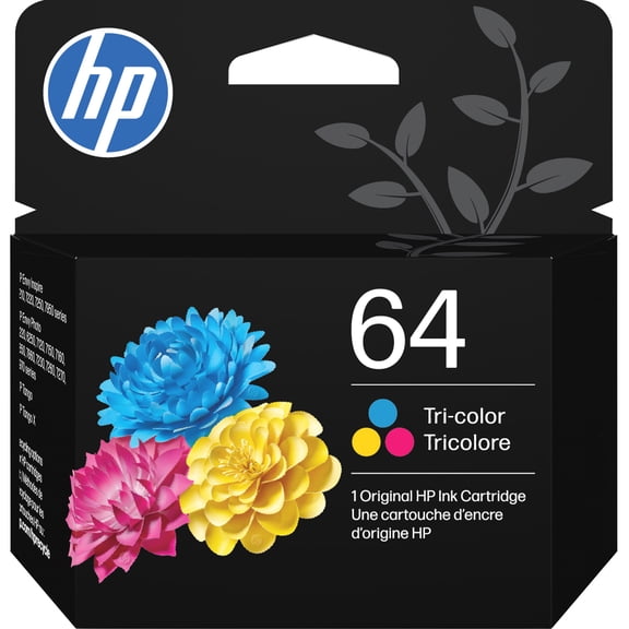 HP 64 Tri-color Original Ink Crtg NA