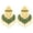 Green, variant on Efulgenz Indian Traditional Earrings for Women Green Wedding Floral Crystal Kundan Dangle Earrings Faux Pearl Drop Dangling Earrings for Women