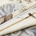 thumbnail image 2 of Literie toutes saisons Marina Decoration, housse de couette ultra douce et soyeuse, en rayonne de bambou richement imprimée, avec taies d'oreiller, motif floral chrysanthème bleu, 2 of 7