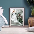 thumbnail image 4 of Cuadros Decorativos Pintura al óleo digital La novia en las escaleras Sin marco Imagen por número Arte para el hogar Ehuebsd Nuevos Originales, 4 of 9