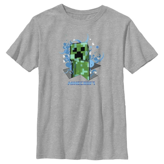 Boy's Minecraft I Heart Minecraft Graphic Tee Athletic Heather Medium