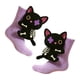 thumbnail image 2 of Calcetines de punto 3D con diseño de animales, suaves y creativos, para mujer, colección otoño-invierno. Gato, 2 of 7