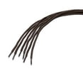 thumbnail image 3 of INSPIRE CHIC Lacet de Botte Unisexe Rond en Corde à Rayures Bicolores 1/5 Épais 90cm / 35.43 Pouces Brun Foncé Café, 3 of 4