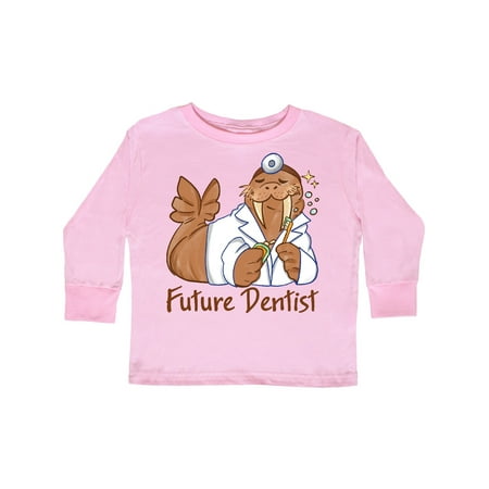 

Inktastic Future Dentist Walrus Gift Toddler Boy or Toddler Girl Long Sleeve T-Shirt
