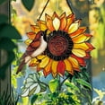 thumbnail image 6 of Vggrvlo Stained Glass Window Hanging Hummingbird Decor with Sunflower Suncatcher for Garden, Patio and Indoor Decor Gift for Women Light Catcher Sun Room Decor Village Style, 6 of 9