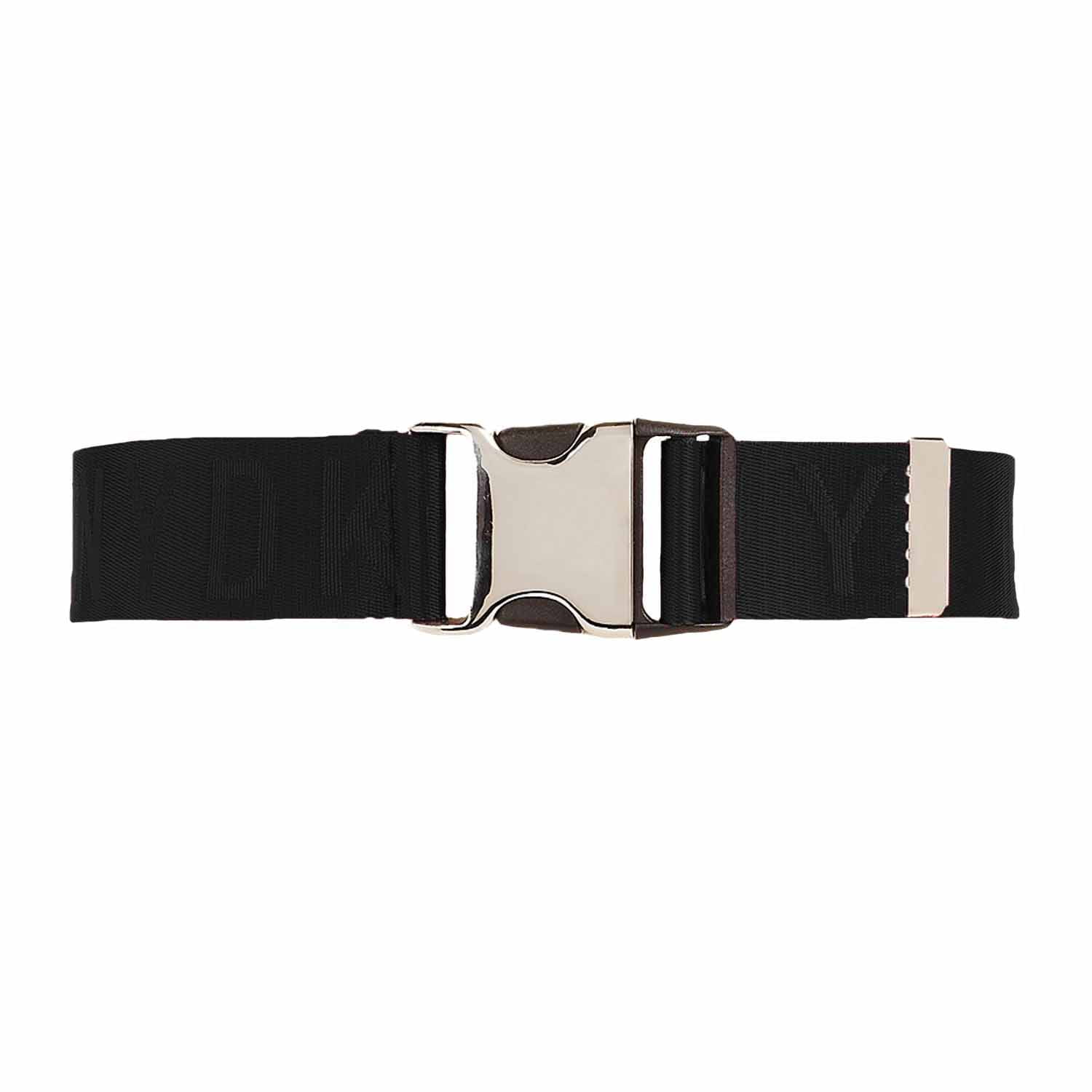 DKNY - Dkny Seat Belt-buckle Logo Belt (Black/Silver, S/M) - www.semashow.com - www.semashow.com