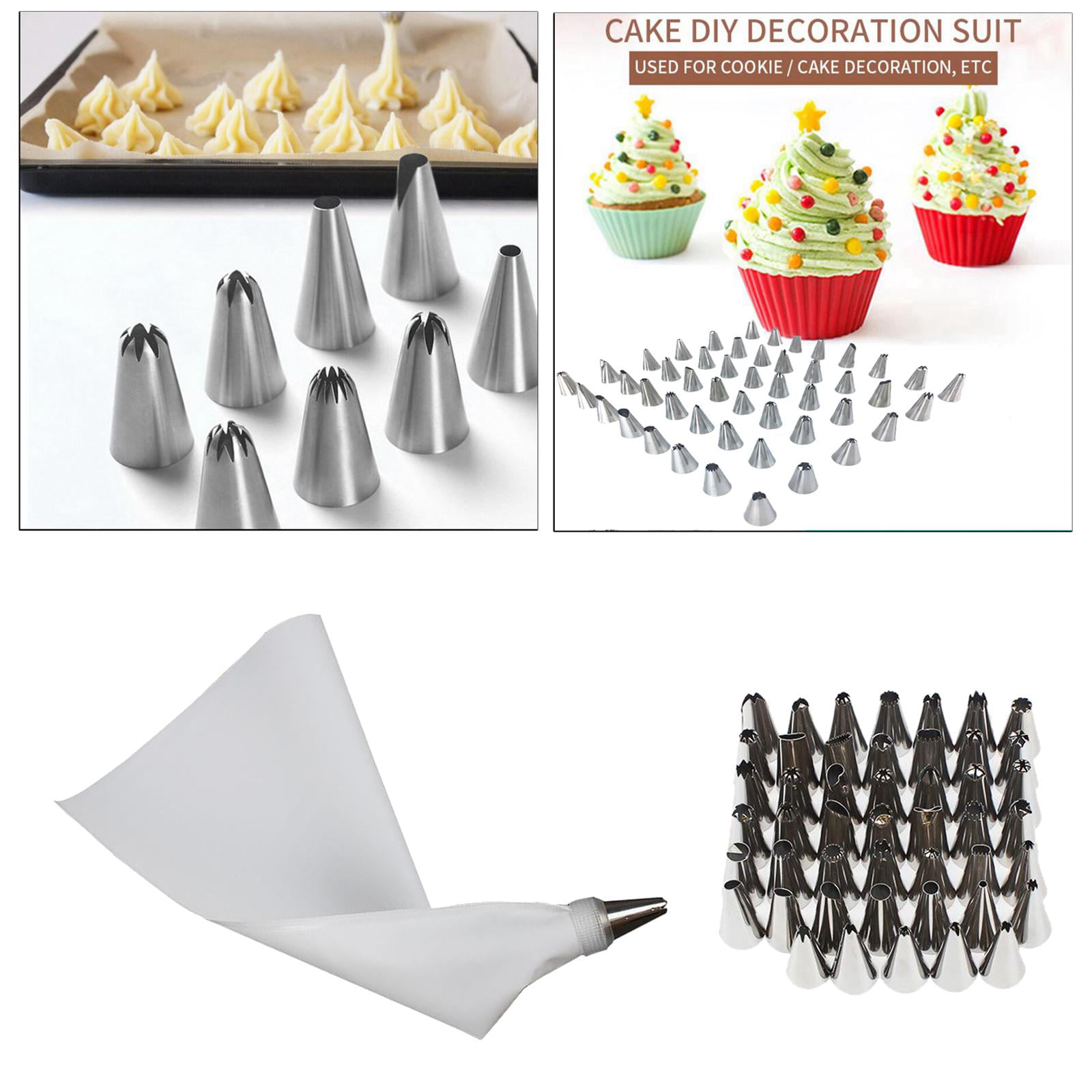Buy Perfect Pricee 12 Piece Cake Decorating Set Frosting Icing Piping Bag  Tips with Steel Nozzles Online at Low Prices in India - Amazon.in