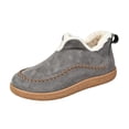 thumbnail image 2 of NexTorq Women's Winter Cotton Shoes Fleece Lined Warm Slip-On Boots Moc Toe Soft Sole Lightweight Cozy Cold Weather Footwear for Walking and Everyday Wear Dark Gray US-9 (EU-43), 2 of 7
