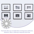 thumbnail image 2 of 16 Pairs Heavy Duty Picture Hangers Interlocking Photo Frame Hooks Mounting Hooks, 2 of 9