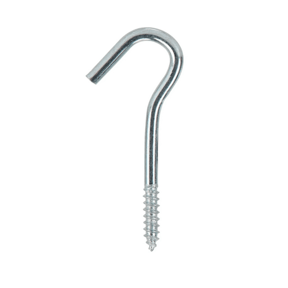 Hyper Tough Screw Hook 3/8 inch x 4-1/2 inch Zinc Plated