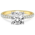 thumbnail image 4 of 1 Carat IGI Certified Radiant Shape Lab Grown Diamond Engagement Ring | 14K Yellow Gold | Olivia Secret Halo Lab Diamond Ring | FG-VS1-VS2 Quality Friendly Diamonds, 4 of 5