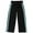 Black - black, variant on I-N-C Womens Varsity Stripe Casual Cropped Pants, Black, Small