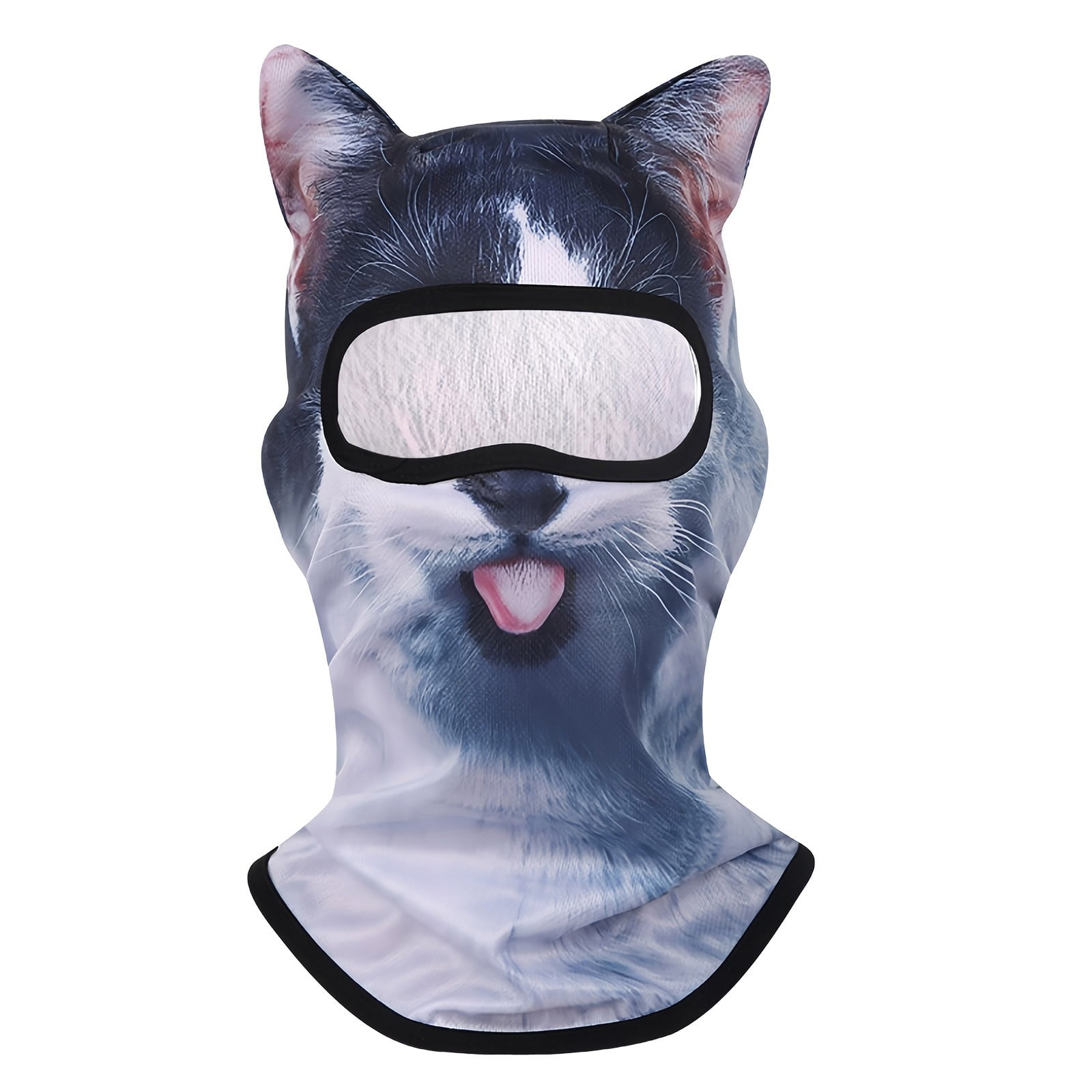 LANBB 3D Cat Ski Balaclava, Animal Ski Mask, Dog Ski Mask for Party, Cat Shiesty for Protecting Your Head ＆ Face From Cold Or UV Exposure